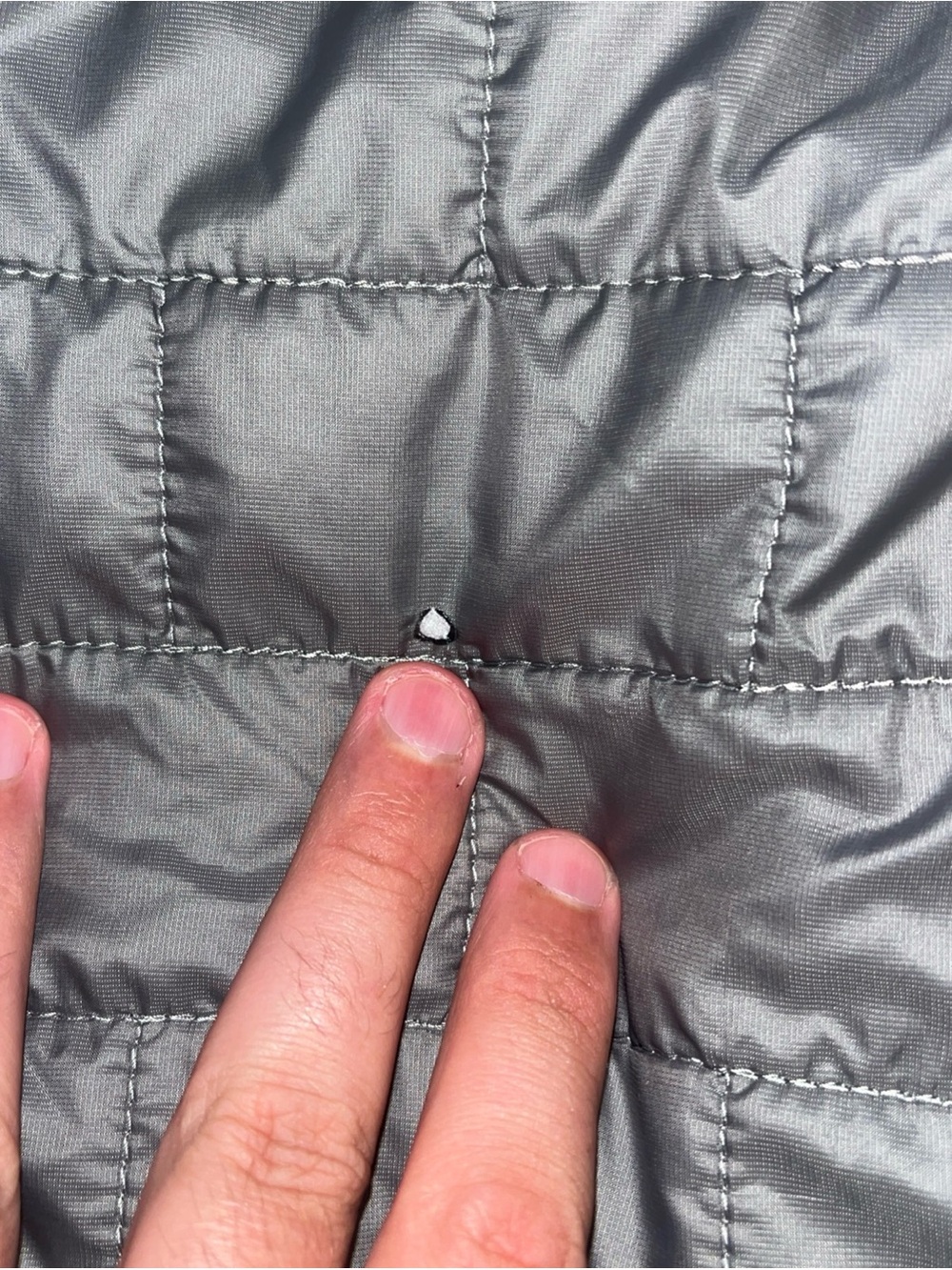 Patagonia Nano Puff Jacket Womens Medium Gray PrimaLoft Insulated Coat Full Zip - Picture 7 of 10